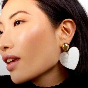 Baublebar Pearlescent Heart Drop Earrings